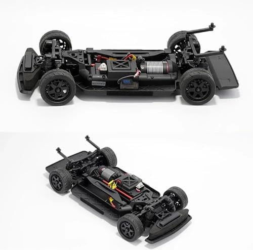 HNR Werewolf 1/10 Scale 4WD Brushless RC Race and Drift Car, 60A ESC, 3300KV Motor, 2.4G Remote, LED Lights, Racing and Drift Tires (Black)