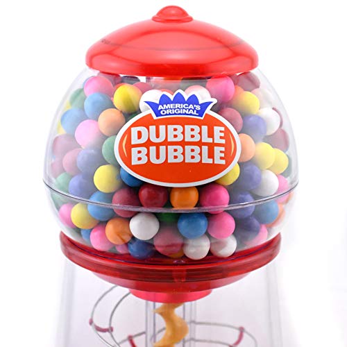 Dubble Bubble Gumball Machine Refill Carton - Bulk Bubblegum Balls - .625 Inch Assorted Gumballs for Small Mini Candy Dispenser - 20 Ounce