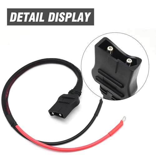 Anxingo 21294 2-Pin Battery Cable Harness Plow Side, Replacement for Western Unimount and Ultramount Straight Blade Plows, Replaces 8245