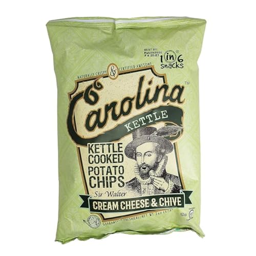Carolina Kettle Chips | Kettle Cooked Potato Chips | Kosher - Gluten Free Chips Fit For Healthy School Snacks | With Irresistible Crunch and Bold