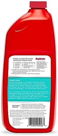 Rug Doctor Spot + Upholstery Triple Action Cleaner 32 oz | Oxy Powered Spot Cleaning Formula, Deep Cleans, Protects