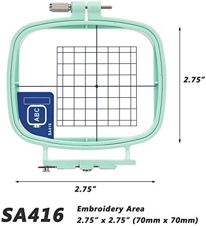 Sew Tech Embroidery Hoop for Brother, 4.3x7.1in 110x180mm SA418 EF33 Frame