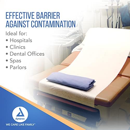 Dynarex Headrest Table Paper, Smooth and High-Quality Exam Table Paper, Used in Medical, Massage, and Chiropractic Tables to Protect Patients