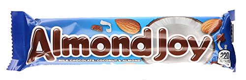 ALMOND JOY Coconut and Almond Chocolate Candy Bars, 1.61 oz (36 Count)