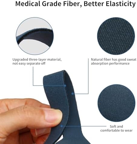 CPAP Mask Headgear Strap, Universal CPAP Supplies Strap for CPAP Mask | Universal CPAP Mask Strap, Magic Tape Adjustable, Medical-Grade Soft Fabric, Durable Replacement for Most CPAP Masks, Blue