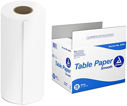 Dynarex Headrest Table Paper, Smooth and High-Quality Exam Table Paper, Used in Medical, Massage, and Chiropractic Tables to Protect Patients