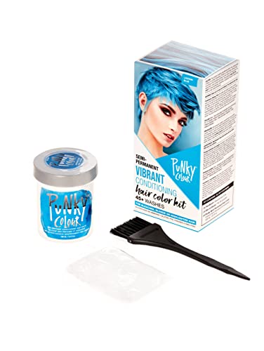 Punky Colour Box Kit Cotton Candy Semi Permanent Hair Color - Vegan, Cruelty-Free Conditioning Hair Dye, Lasts Up to 35 Washes