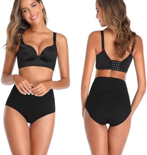 Women's High Waist Cotton Underwear Stretch Briefs Soft Comfy Ladies Panties MultiPack