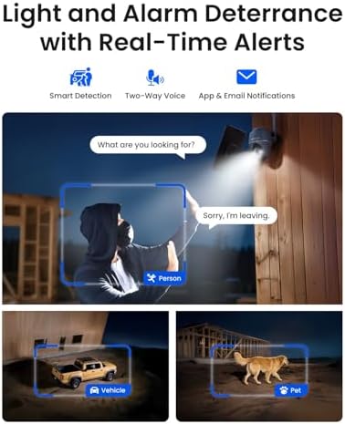 REOLINK 4K Solar Security Cameras Wireless Outdoor, 4G LTE Cellular Camera | Smart Auto Tracking & Pan Tilt without Blind Spots