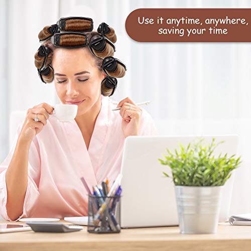 WILLBOND 40 pcs Sponge Hair Rollers, 0.6 Inch, Black