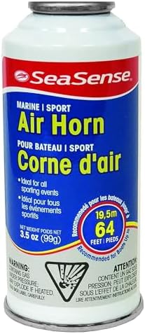 SeaSense Air Horn Refill – Jumbo Size (8 oz), 127 dB (Horn Not Included) – Loud 1 Mile Range
