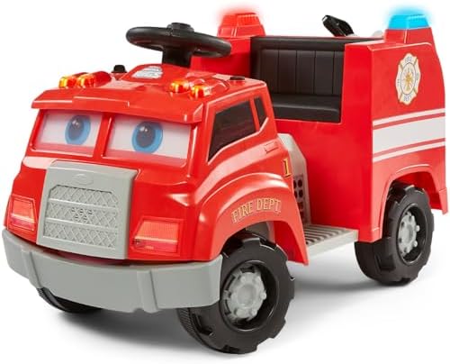 Kid Trax Real Rigs Toddler Recycling Truck Interactive Ride On Toy, Kids Ages 1.5-4 Years, 6 Volt Battery and Charger, Sound Effects