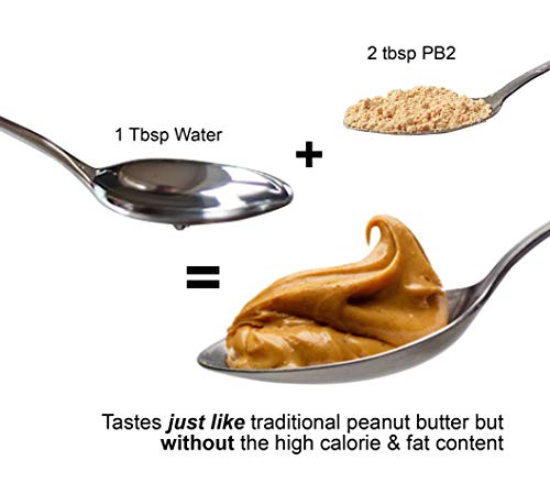 PB2 Powdered Peanut Butter Bundle - Original PB2 and Cocoa PB2 Peanut Butter Powder (Two 16oz Jars)