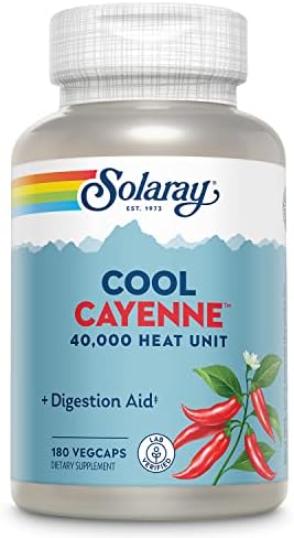 SOLARAY Cool Cayenne 40,000 Heat Units, 45 Servings, 90 VegCaps