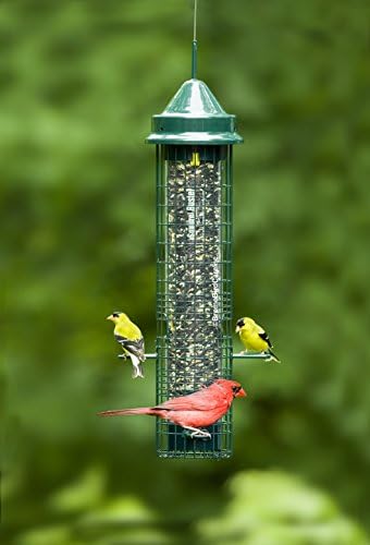 Squirrel Buster Classic Squirrel-proof Bird Feeder w/4 Feeding Ports, 2.4-pound Seed Capacity | Four feeding ports, weight-sensitive closure