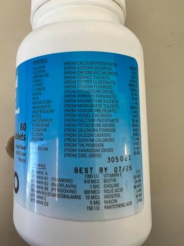 NutriVed Calcium Plus Chewable Tablets for Dogs (60 Count)