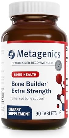 Metagenics Bone Builder Extra Strength - Microcrystalline Hydroxyapatite Concentrate (MCHC) with Calcium & Phosphorus - Supports Bone Density & Strength - Non-GMO & Gluten-Free - 90 Tablets