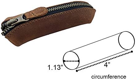 Hide & Drink, Long Coin Case, Cash Holder, Rustic Case for Pennies, Vintage Zippered Pouch, Travel Accessory, Full Grain Leather, Handmade