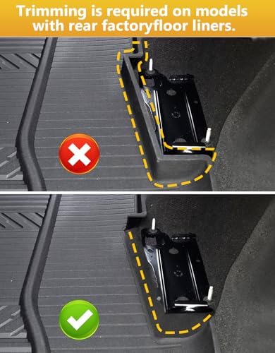 Tuyoung Under Seat Storage Boxes for 2015-2026 Ford F-150 F150 | SuperCrew Cab 2017-2026 F-250/F-350/F-450/F-550 Super Duty Heavy Duty Rear Truck Under Back Seat Box Organizer Cargo Box