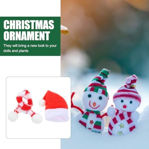 HEALLILY Party Wine Bottle Cork 20pcs Christmas Mini Santa Hats Wine Topper Covers Christmas Wine Bottle Decorations for Xmas Holiday Party (Red and
