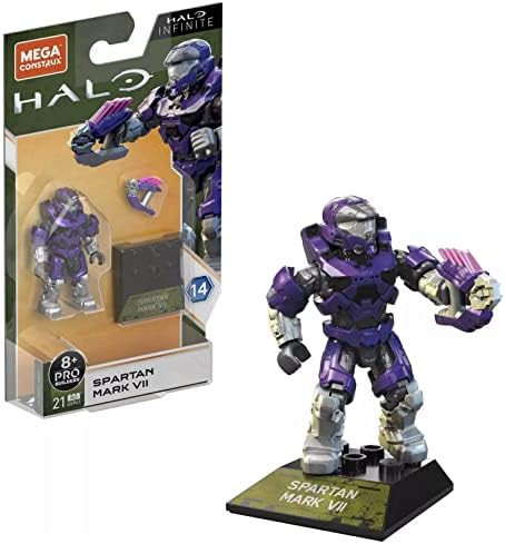 Mega Halo Heroes Construx Pro Builders Series 14 Spartan Mark VII Mini Figure GVP41