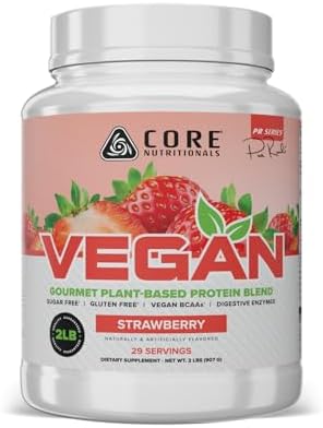 Core Nutritionals Vegan Plant Protein, Chocolate Brownie, 2 lb