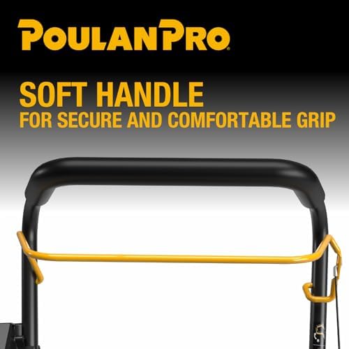 Poulan Pro Snow Blower Gas Powered, Single Stage 18 Inch Gas Snow Thrower | with Electric Start, 190° Remote Chute Control
