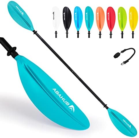 Abahub Kayak Paddle with Free Leash 220-240cm Kayaking Oars