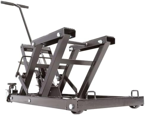 Black Widow Motorcycle or ATV Lift Jack Stand Hydraulic, Steel, 1,500 lb