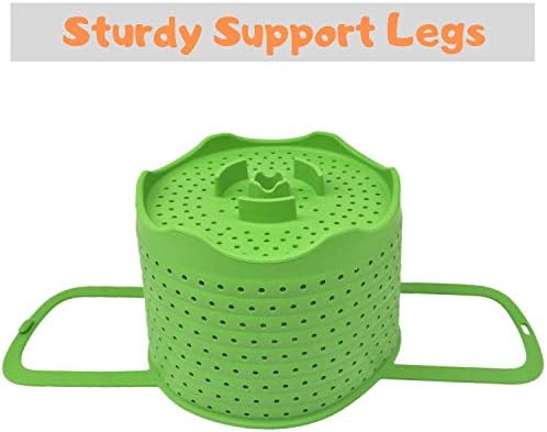 Silicone Steamer Basket | Foldable, Space-Saving | Fits 6,8 Qt Instant Pot and Similar-Sized Pressure Cookers Accessories | Silicone Strainer