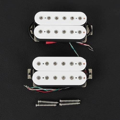 FLEOR Bridge Pickup Ceramic Double Coil Humbucker Pickups for Electric Guitar Pickup-Black