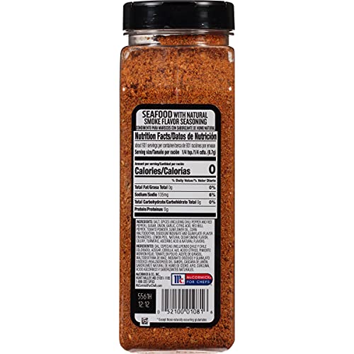 McCormick Grill Mates Seafood Seasoning, 23 oz - One 23 Ounce Container of Fish Seasoning, Enhancing Flavor of Seafood, Beef, Poultry