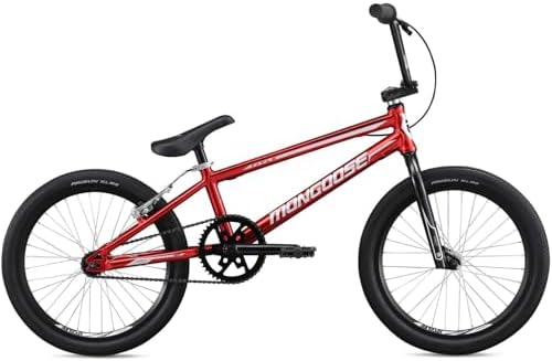 Mongoose Title Pro or Elite BMX Race Bike, Beginner or Returning Riders, Featuring Lightweight Tectonic T1 Aluminum Frame and Internal Cable Routing