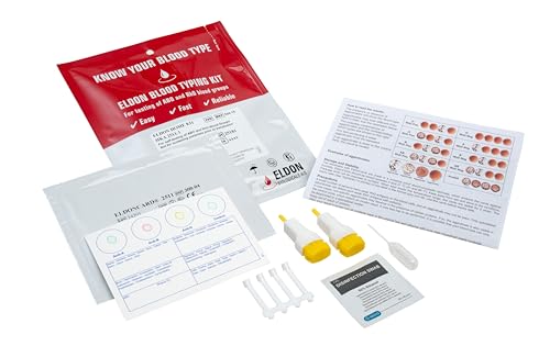 Eldoncard Blood Typing Kit, 3 Test Pack, Know Your Blood Type, Accurate Instant Home Testing, Determine A, O, B