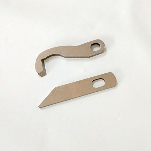 HONEYSEW 2pc Set Serger Knife Overlock Blade - Upper and Lower for Brother 925D 929D 1034D