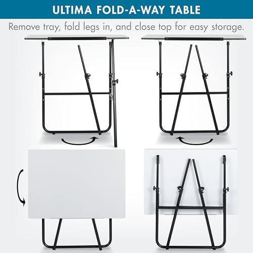 Studio Designs 19652 Ultima Fold A Way Table, Black