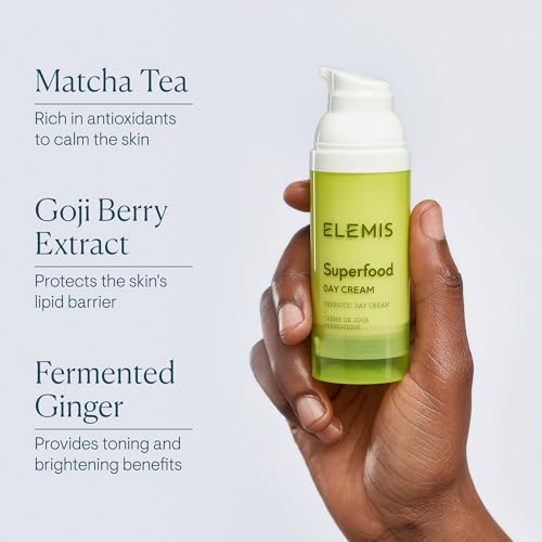 ELEMIS Superfood Day Cream | Vitamin-Rich Lightweight Prebiotic Daily Moisturizer Replenishes, Hydrates and Protects for Radiant