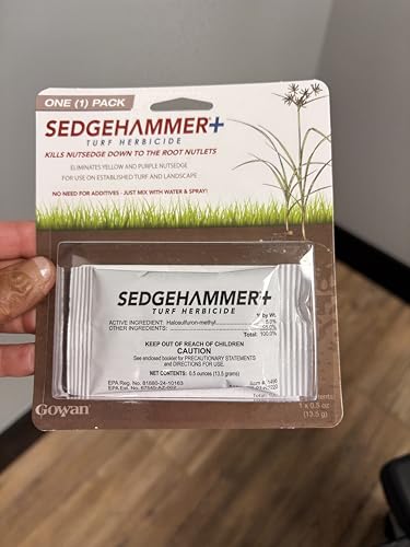 Sedgehammer Plus Turf Herbicide, Purple & Yellow Nutsedge Killer (1) | Lawns with Pre-Mixed Surfactant, Lawn & Pet Safe Weed Killer Mix for Residential Use