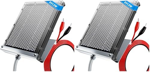 POWOXI 12V 1.7W Deer Feeder Solar Panel Waterproof with Bracket & Clip