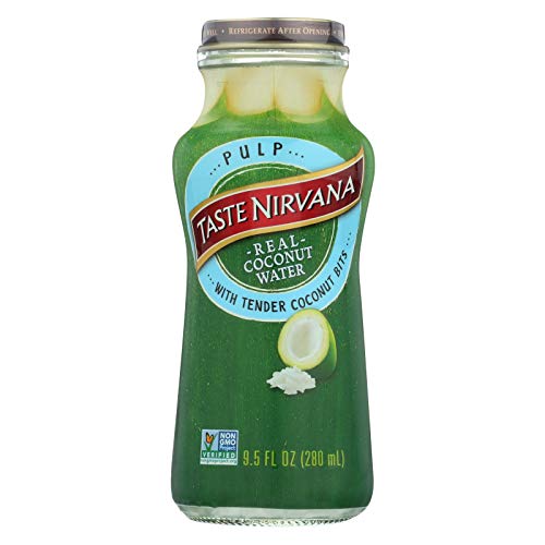 Taste Nirvana Taste Nirvana Coconut Water with Pulp - Case of 12-9.5 Fl oz.