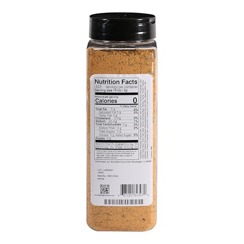 Truffle Parmesan & Black Garlic Seasoning, 18 oz – Gourmet Finishing Cheese Blend with Black Truffle Salt & Fermented Black Garlic, by Woodland Gourmet