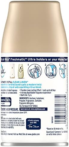 Glade Automatic Spray Refill - Clean Linen 6.2 oz. (Pack of 6)