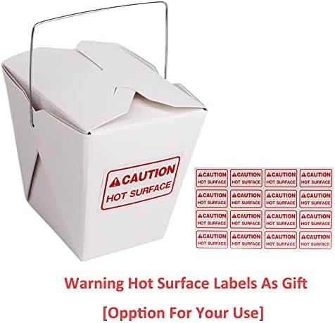 zmybcpack 50 Pack 32oz Chinese Take Out Food Boxes with Metal Wire Handle & Labels