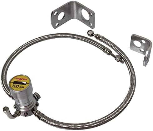 Crossfire Dual Tire Pressure Equalization System, 120 PSI, one per pkg. (CF120STABT) | Mounts to Lug/Hubcap/Drive Axle, Blowout Safety Isolation
