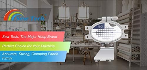Sew Tech Embroidery Hoop for Brother, 4.3x7.1in 110x180mm SA418 EF33 Frame