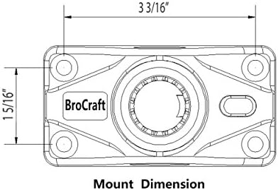 Brocraft Float Tube OR Pontoon Boat Rod Holder / Float Tube Fly Rod Holder