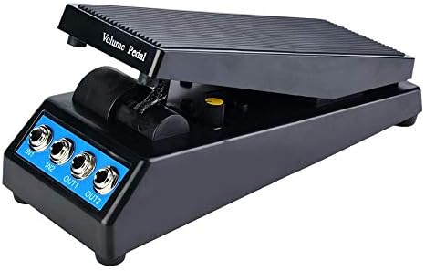 Guitar Volume Pedal DF1511A Guitar Stereo Volume Pedal DJ with Amplitude Adjustment Knob Volume Control Dual Input and Output