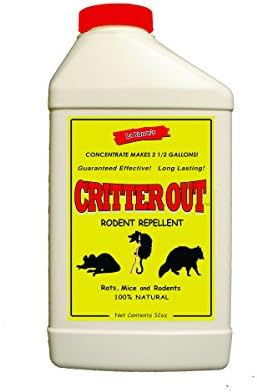 Mouse & Rat Repellent: Rodent Repellent: Critter Out 1 Gallon Ready to Use | Mouse & Rat repellent, Peppermint Oil Repellent, Get Rid of Rats, Prevent Nesting, Stops Chewing, Protect Engine Wiring