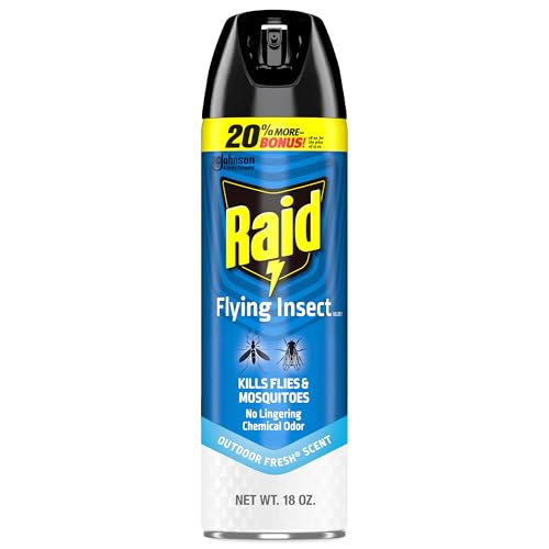 Raid Flying Insect Killer 7, Bug Spray, Insecticide Spray for Indoors & Outdoors, 18 oz