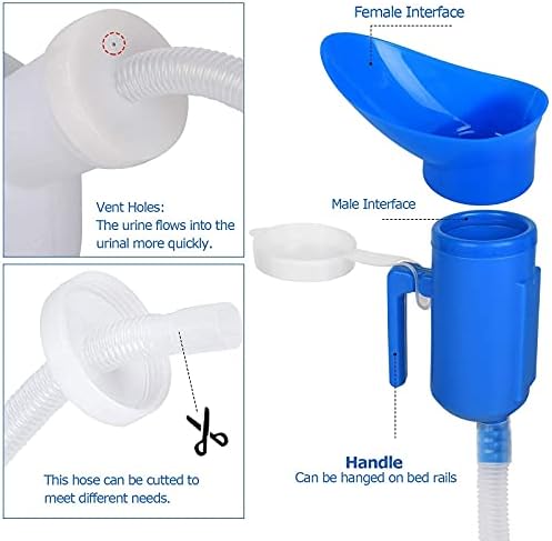 Urinals for Men, 2000ml Urine Bottle for Men, Male Portable Pee Bottle, Spill Proof Men's Potty Portable Urinal